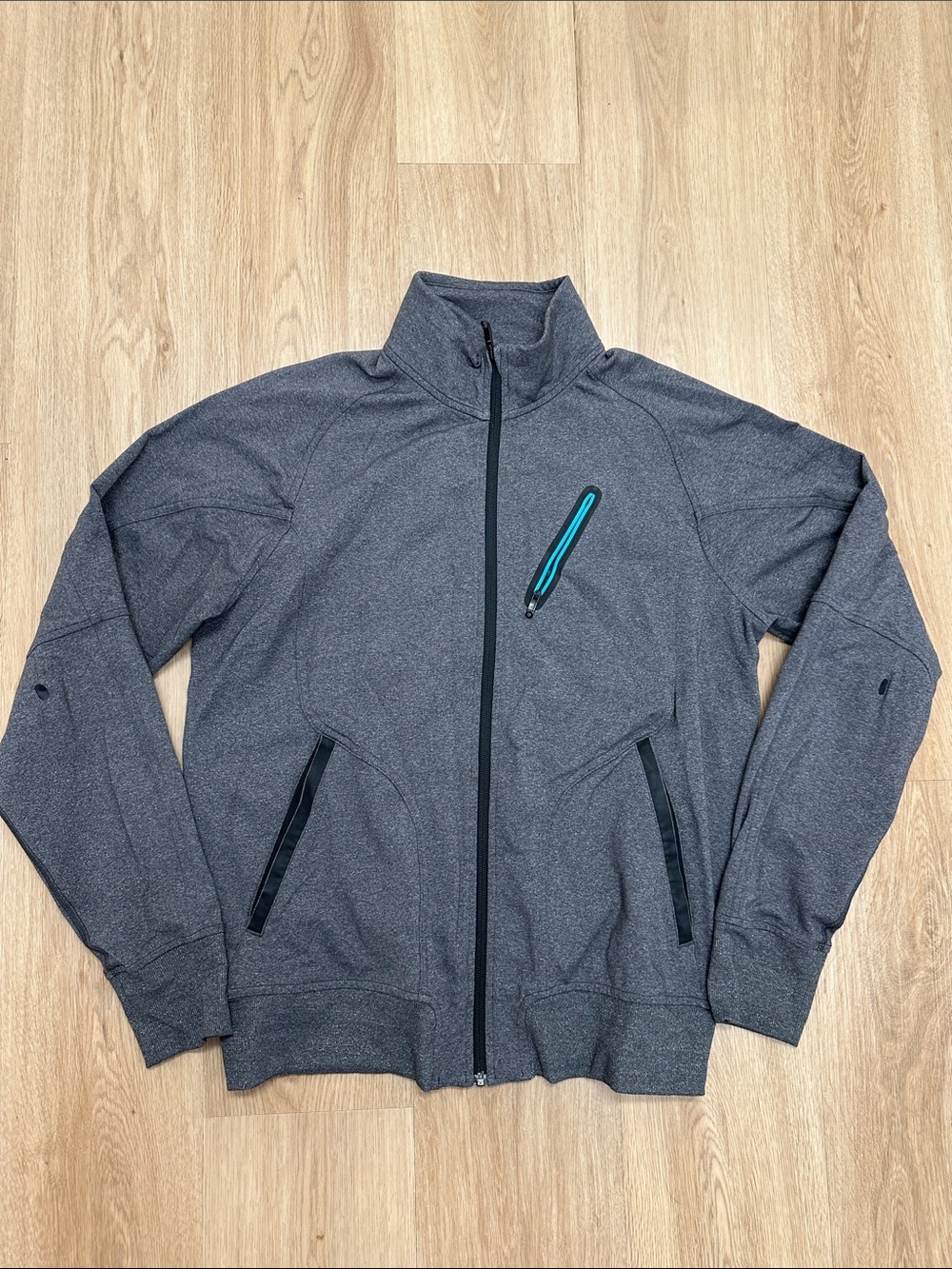 Men's Full-Zip Heather Gray Performance Jacket